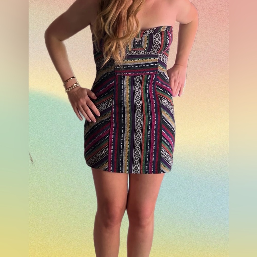 Staring at Stars Colorful Spanish Mini Dress